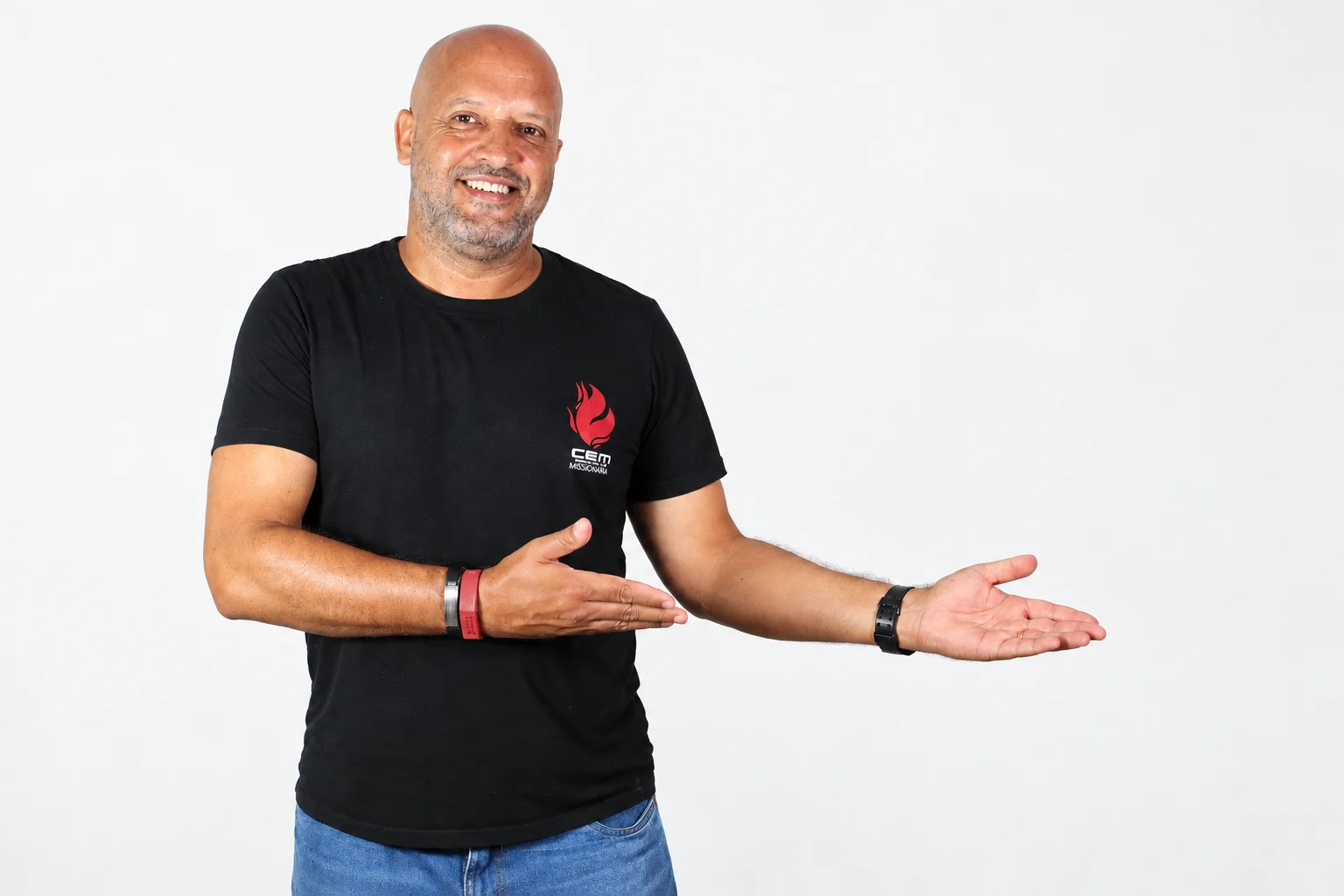 Ronaldo Souza durante um encontro